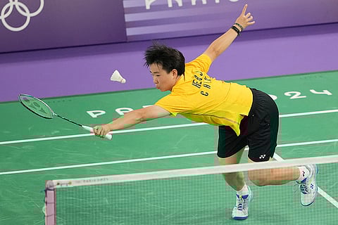 He Bingjiao plays against India's Pusarla V. Sindhu